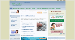 Desktop Screenshot of callingmumbai.com